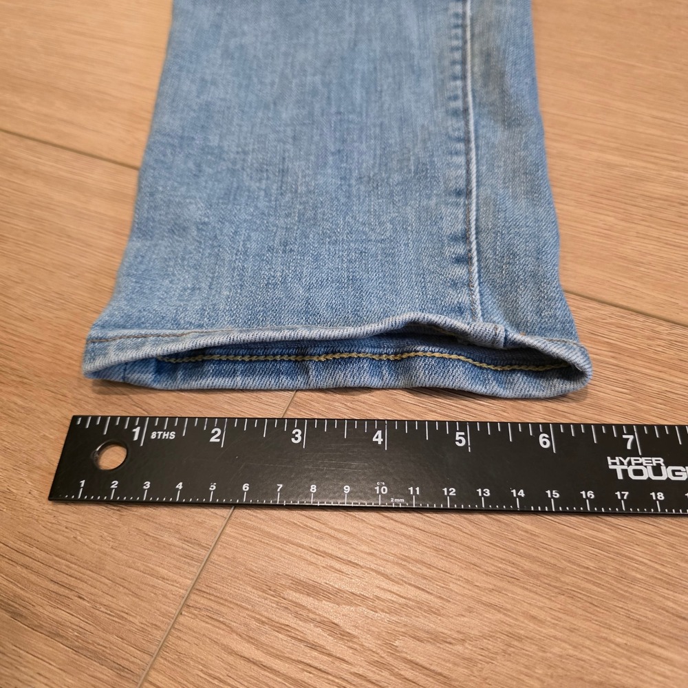 American Eagle Airflex Slim Straight Jeans Mens Fits 30x31 Light Wash Blue Denim - Picture 9 of 11